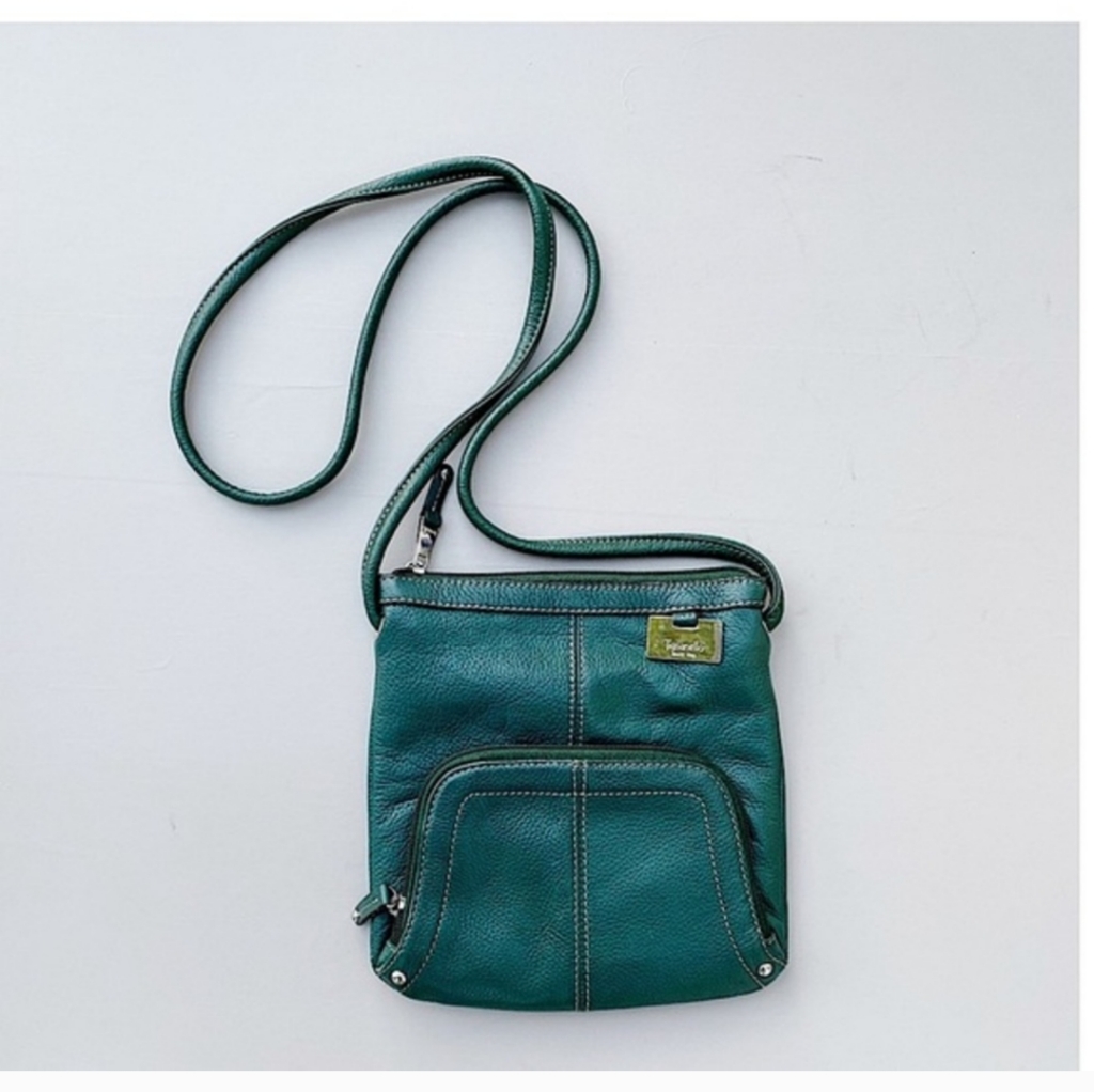 Tignanello Emerald Green Crossbody Bag